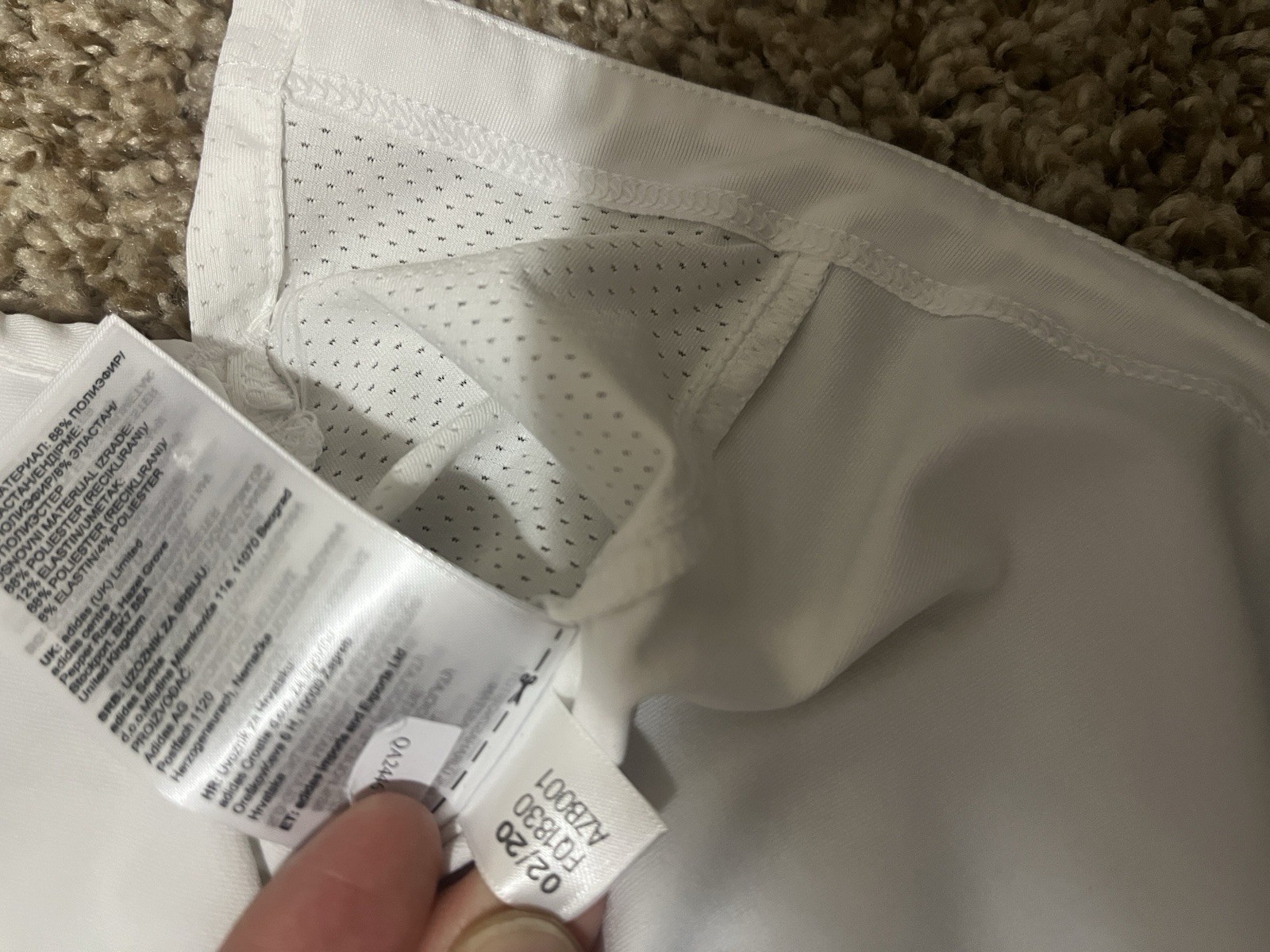 Adidas Golf  Polo Shirt Short Sleeve - White & Women’s M “Texas State” Emb thumbnail 8