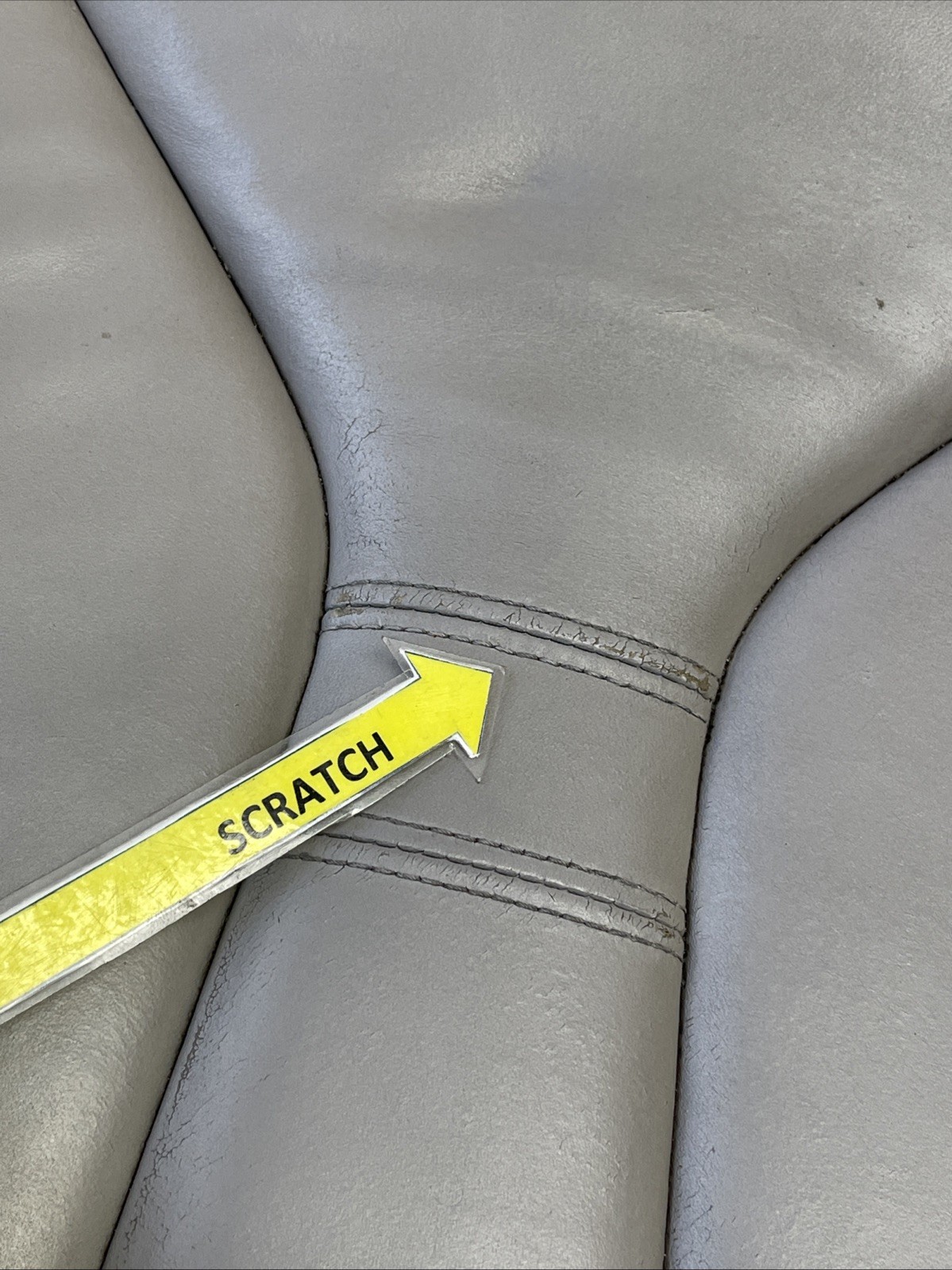 2014-2017 BMW i8 I12 Front Left Lower Seat Cushion Leather Gray OEM *NOTE*