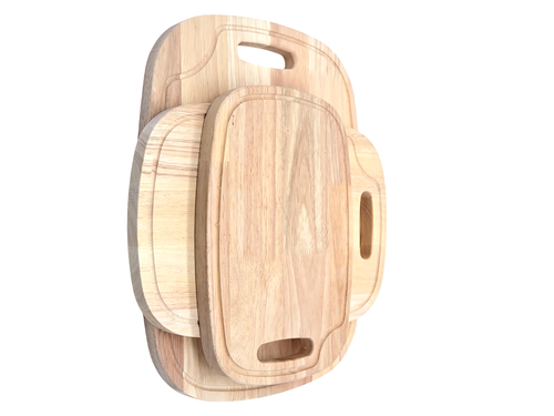 Tagliere in legno di bambù 3 dimensioni cucina taglio alimenti servizio piatti - Foto 5 di 11