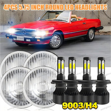 Fit Mercedes-benz 380sl 450sl 560sl 4pcs 5.75 Round Led Headlights Hilo Beam Fit Mercedes-benz 380sl 450sl 560sl 4pcs 5.75 Round Led Headlights Hilo Beam