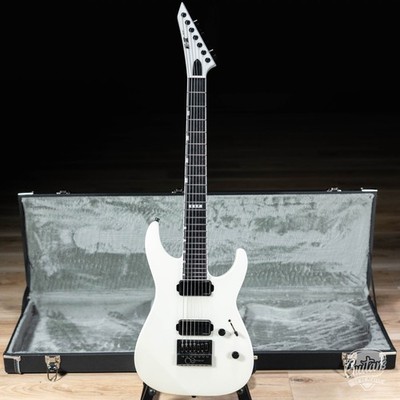 ESP E-II M-II 7B Baritone 7-String Evertune Guitar w/ Case   Pearl White