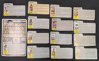 Vintage Hasbro GI Joe 14x DATACARDS LOT Stormshadow Serpentor Dreanoks MORE SG8