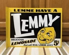 Lemmy Lemonade Flange Sign Soda Drink 5 Double Sided Vintage Style Wall Decor