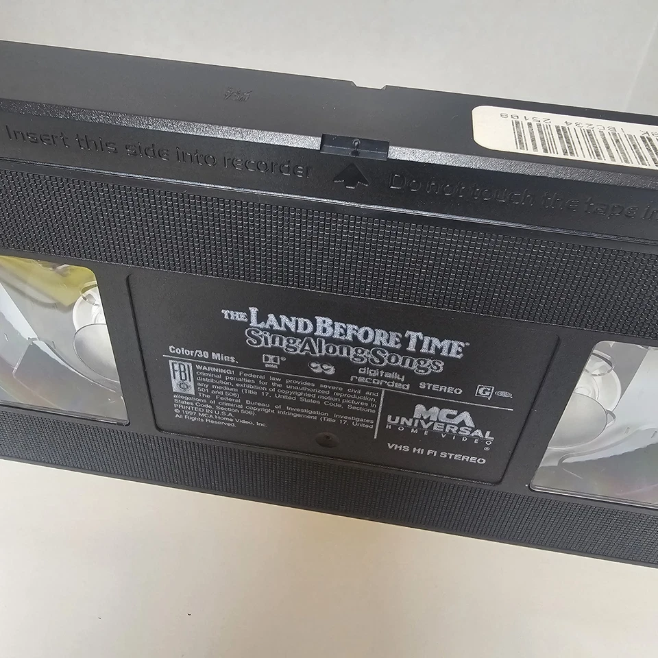 The Land Before Time: Sing Along Songs VHS Complete with CD ROM and Insert - Image 2 of 4