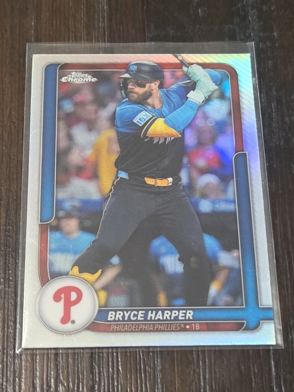 Bryce Harper Phillies 2026 Topps Flagship Chrome Refractor #57