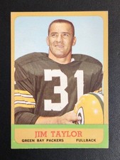 1963 Topps #87 JIM TAYLOR -- HOF Green Bay Packers -- VGEX-EX, No Creases