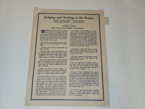 Vintage 1945 Rodeo Program Bochert Field VHTF - Picture 4 of 5