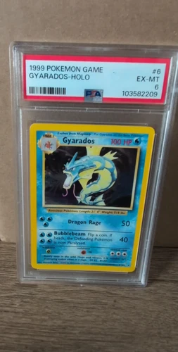 1999 Gyarados 006/102 Base Set Holo PSA 6 English