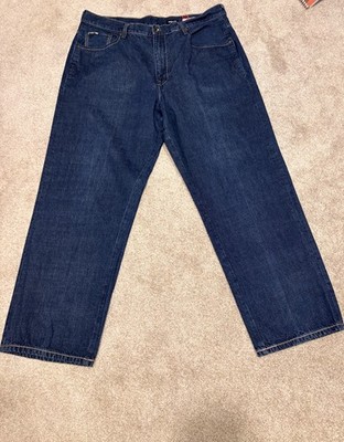 Vintage Ecko Unlimited Men's Jeans Blue Baggy Fit 40 Wide Leg Skater Street Wear