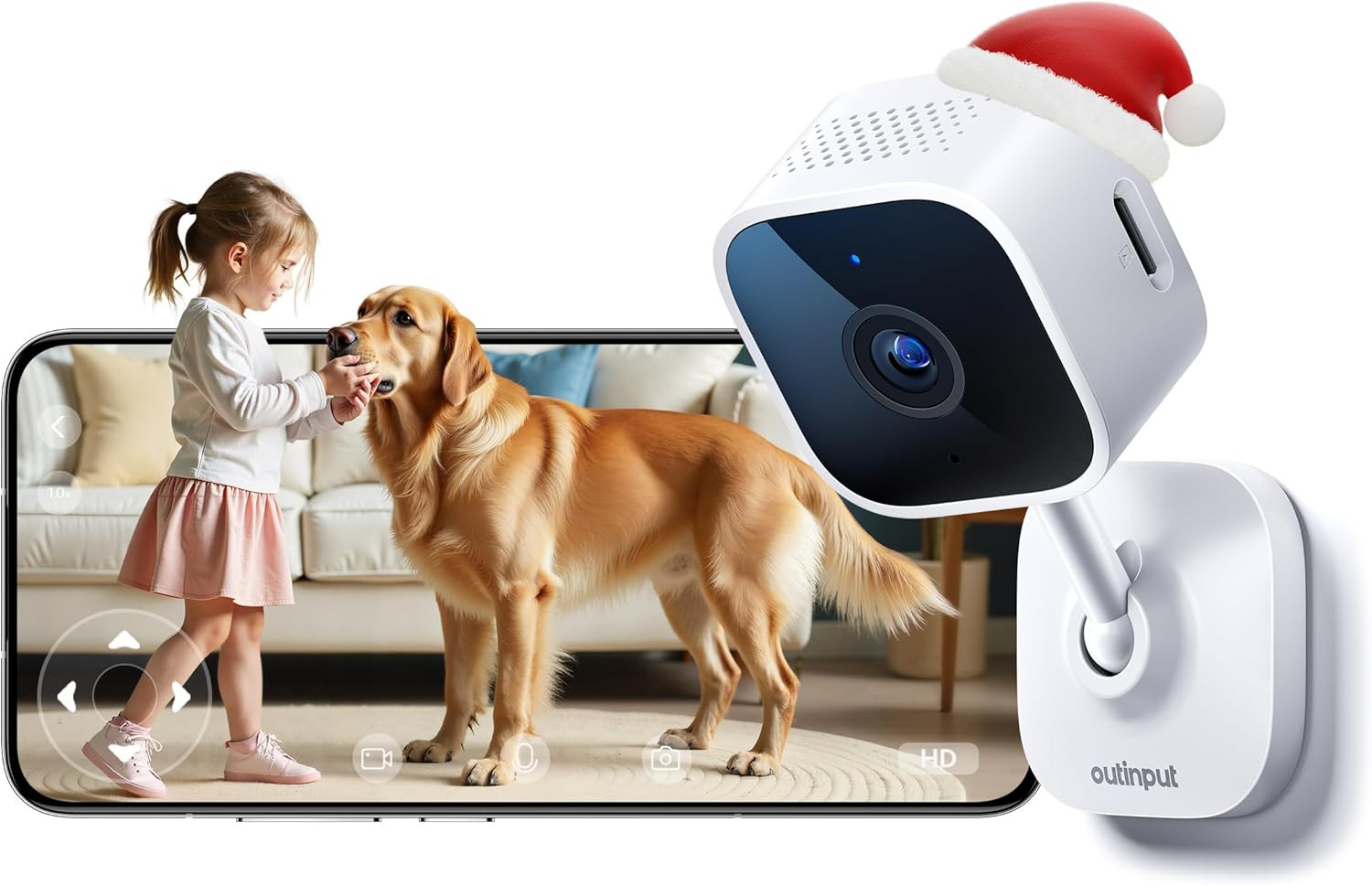 Telecamera Interno 3MP Wi-Fi 2K: Monitoraggio Remoto Professionale
