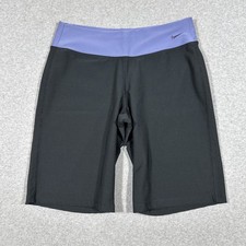 VTG 90s Nike Sz M Athletic Shorts Pull On Stretch y2k Activewear Yoga