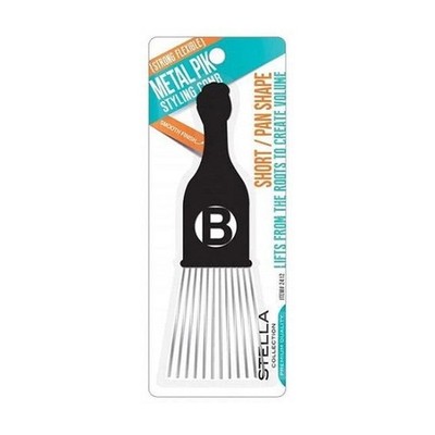 6x Magic Metal Pik Styling Comb Short Teeth Hair Lift Afro Barber Professional 1