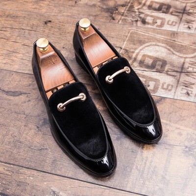 Men's Suede Round Toe Flat Heel Breathable Anti - Slip Formal Shoes Office Shoes