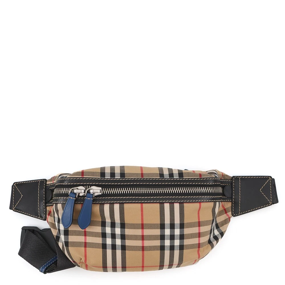 Burberry — BURBERRY Nova Check Waist Bag Nylon Beige 4074307