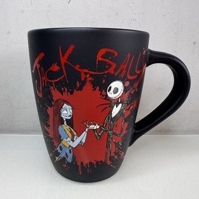 The Nightmare Before Christmas Tasse RIP Jack & Sally selten schwarz rot Disney Store