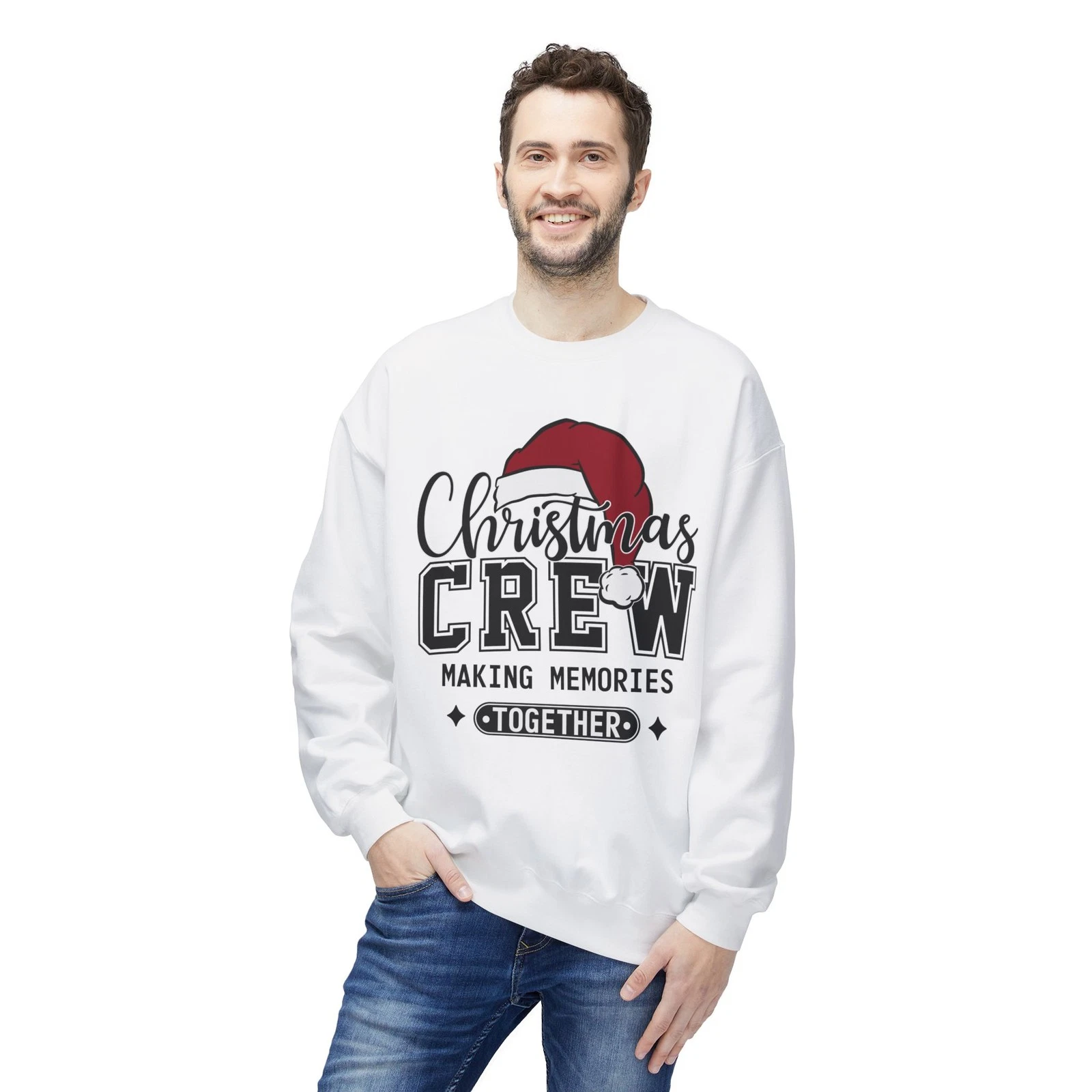 Christmas Crew Sweatshirt Family Matching Holiday