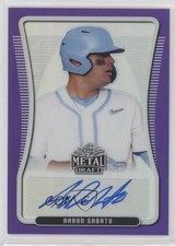 2020 Leaf Metal Draft Portrait Purple Rainbow /25 Aaron Sabato Auto 15r3