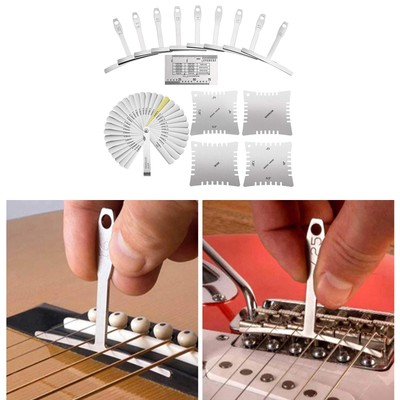 Gitarrenbauer-Werkzeuge Gitarre gekerbt Radius Messgerät Messen Saitenwerkzeuge