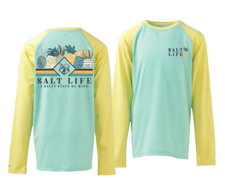 Salt Life Youth M Aruba SLX UvapoR Pineapple Live Salty Saltlife UV30 NWT NEW