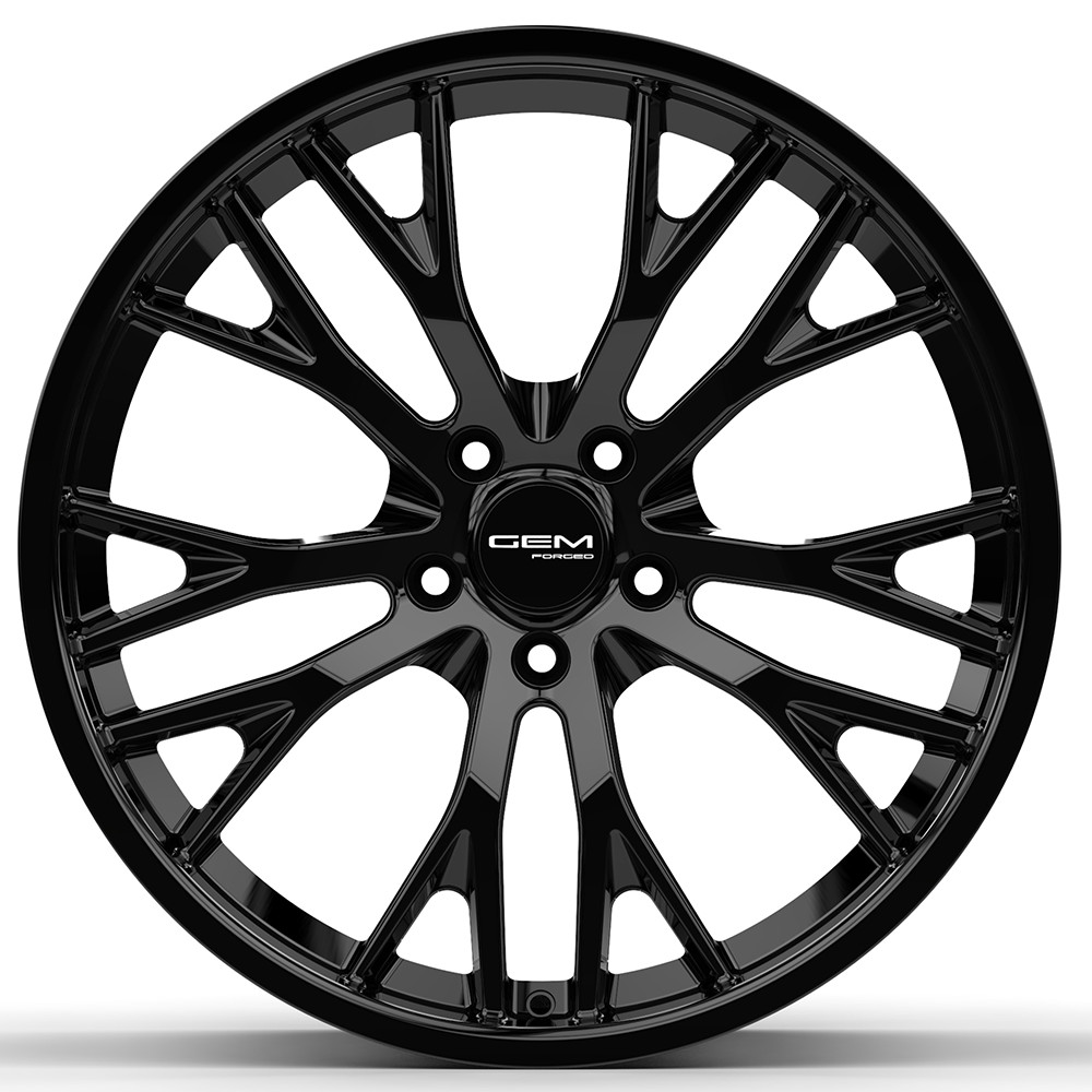 20" GEM Forged L7Z Gloss Black Wheels for Audi R8 Gen 1 (2006–2015)