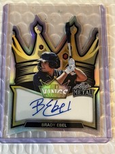 2026 Leaf Metal Draft Brady Ebel Milwaukee Brewers Hit Kings SP Auto RC /10