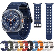 Sport-Lux Rubber Strap For Samsung Galaxy Watch 7/8 Ultra Band Breathable Rugged
