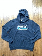 Reef Hoodie Black Men s Large Black Unisex Logo