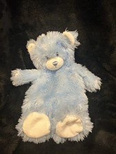 Build A Bear Light Blue Bear Pastel White Teddy Cub Unstuffed