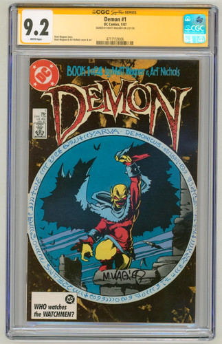 CGC SS 9.2 The Demon SIGNED Matt Wagner Cover Story & Art / Jack Kirby Character