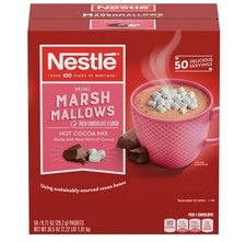 Nestle Hot Cocoa Mix, Rich Chocolate with Mini Marshmallows, 0.71-Ounce 50 Count