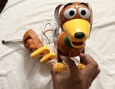 Toy Story Slinky Dog Metal Rolling Pull Toy   1999 Disney Pixar Vintage Original