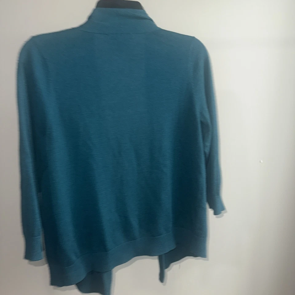 Cárdigan mujer Chaus usado verde talla mediana color verde azulado sin cierre Foto 4 de 4