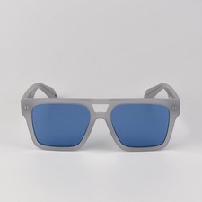 Off-White Men Sunglasses Grey Blue Square OERI133 SPRINGFIELD 0945 NEW AUTHENTIC