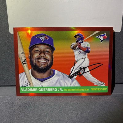 2025 Topps Chrome Platinum Vladimir Guerrero Jr Image Variation Red 5/5 #146