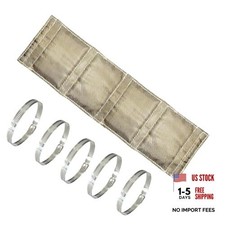 Titanium Pipe Heat Shield 6" x 24.4'' Exhaust Heat Shield Motorcycle Heat