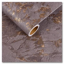Brown Gold Marble Paper for Countertops Waterproof Marble Wallpaper Peel and ...