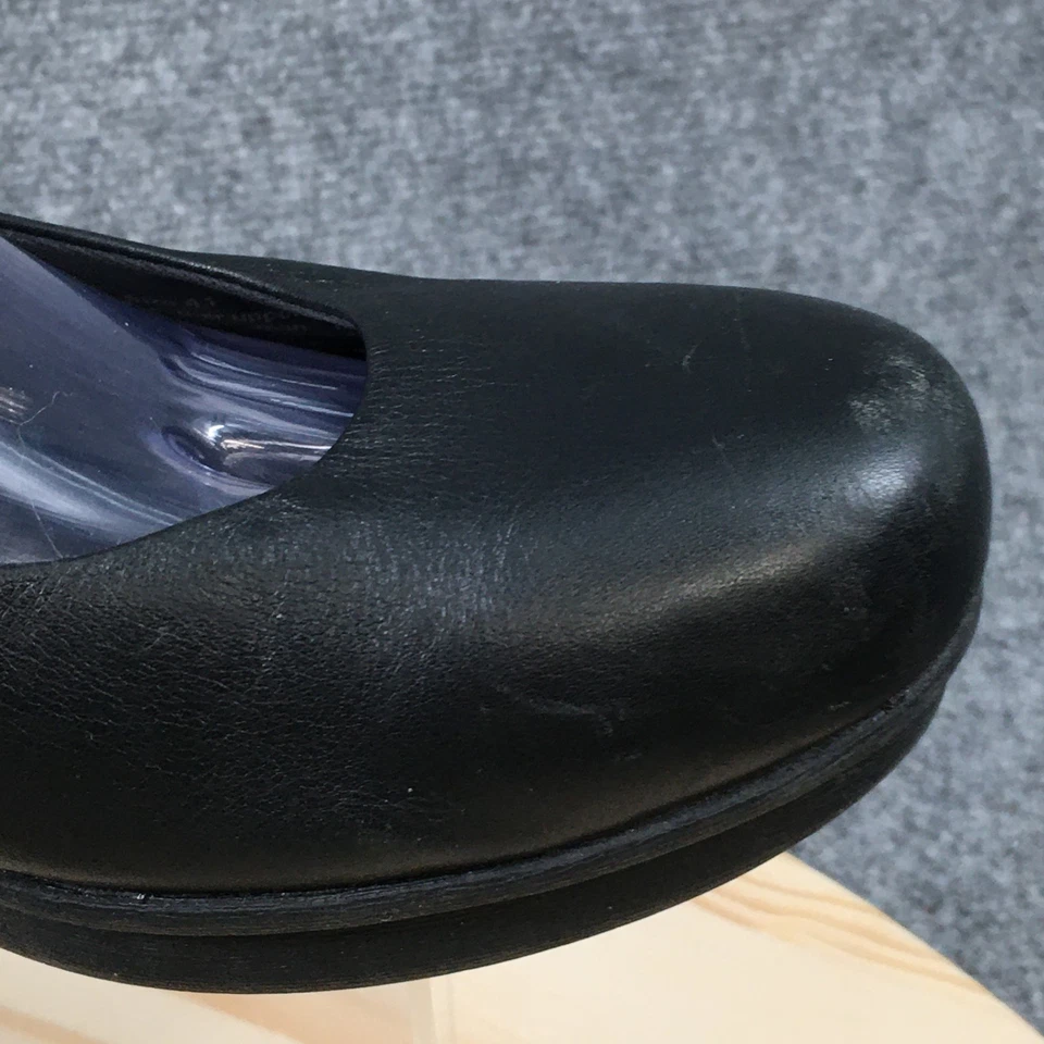Dansko Wedge Women’s Size 41 EUC Black Leather Ankle Strap Mary Jane Shoes - Image 3 of 4