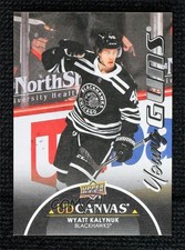 2021-22 Upper Deck Series 1 UD Canvas Young Guns Black Wyatt Kalynuk #C114 2d8