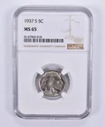 1937-S Indian Head Buffalo Nickel MS65 NGC Brown Label *2212