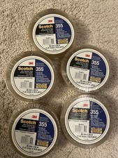5 ROLLS Of Scotch  Box Sealing Tape 355, Clear, 36mm x 50m