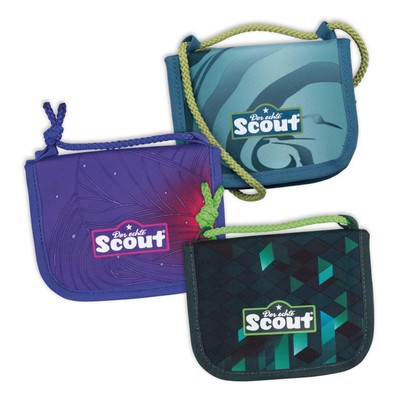 SCOUT Brustbeutel Tasche Sichtfenster Geldbörse Umhängbar Jungen Mädchen neu