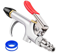 4Pcs Air Blow Gun Kit, 2-Way Connection Air Nozzle Blow Gun with Rubber Tip  1/