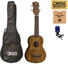 Luna UKE ACS Uke Flamed Acacia Soprano Ukulele Bundle