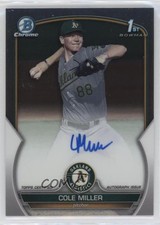 2023 Bowman Draft Chrome Prospect Auto Cole Miller #CDA-CMI Auto 13rw