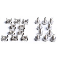 10pcs M5 Mounting Screws Cage Nuts For Server Network AV Rackmount Equipment z