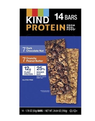 Kind Protein Bar Variety Pack, 12g Protein, 14 ct.