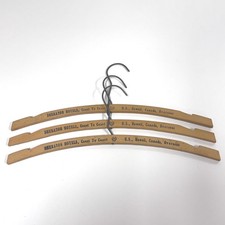 Set of 3 vintage wooden Sheraton Hotel clothes hangers- vintage advertising