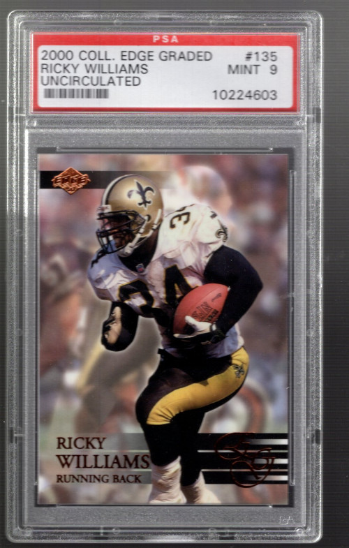 2000 Collector's Edge EG Uncirculated #135 Ricky Williams /5000 - PSA Mint (9)