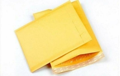 500 #000 4x8 Kraft Bubble Envelopes Padded Shipping Mailers 4''x8''
