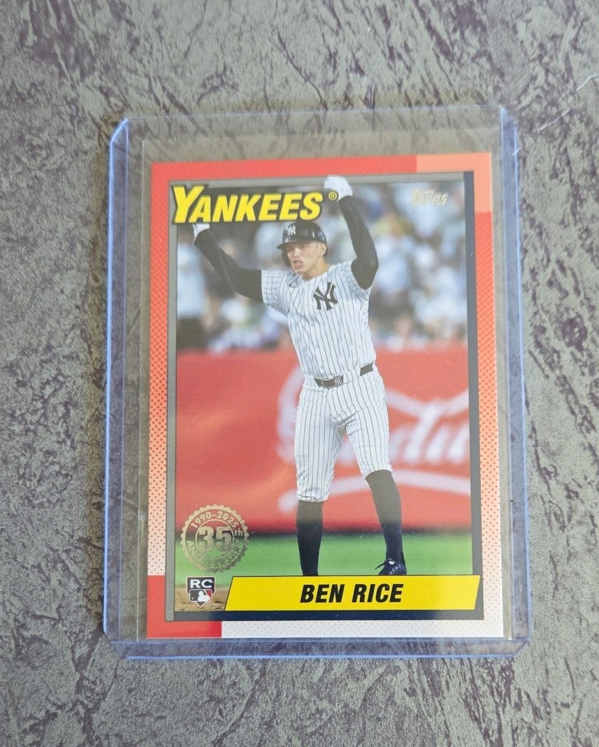 2025 Topps Series 1 - 1990 Topps Baseball Ben Rice #T90-19 (RC)